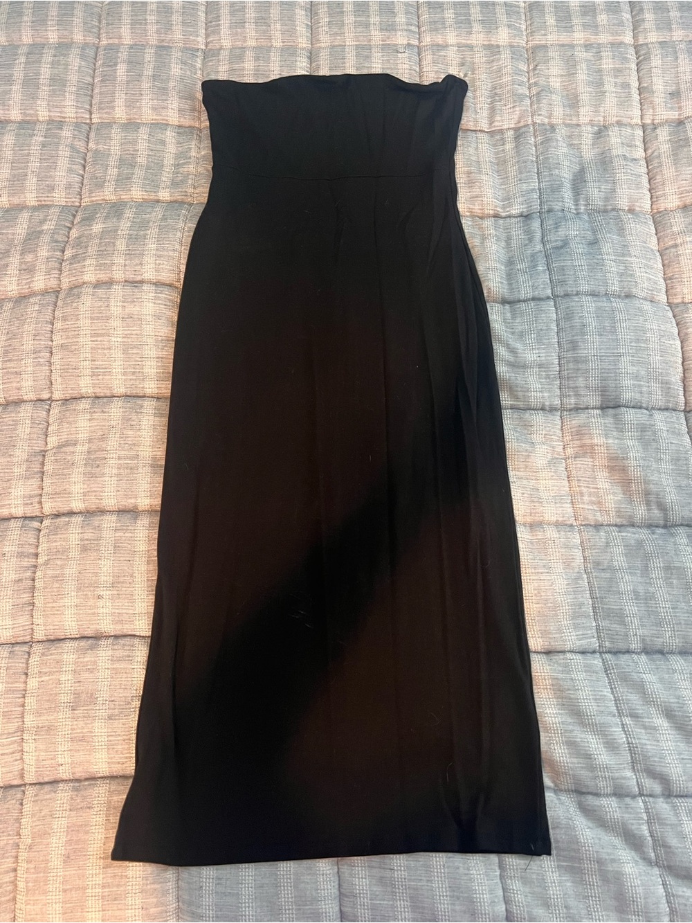 See You Monday Strapless Black Maxi Dress